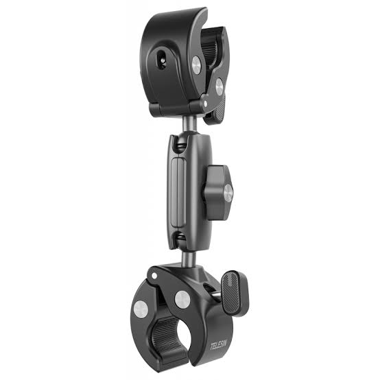 Double-headed Crab Clamp Bike/Moto Pipe Clamp for action cameras